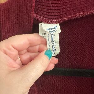 Burgundy Wrap Sweater AM